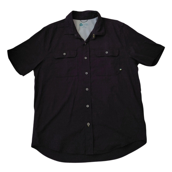Men's Black Casual Button Down Shirt - Picture 1 of 7
